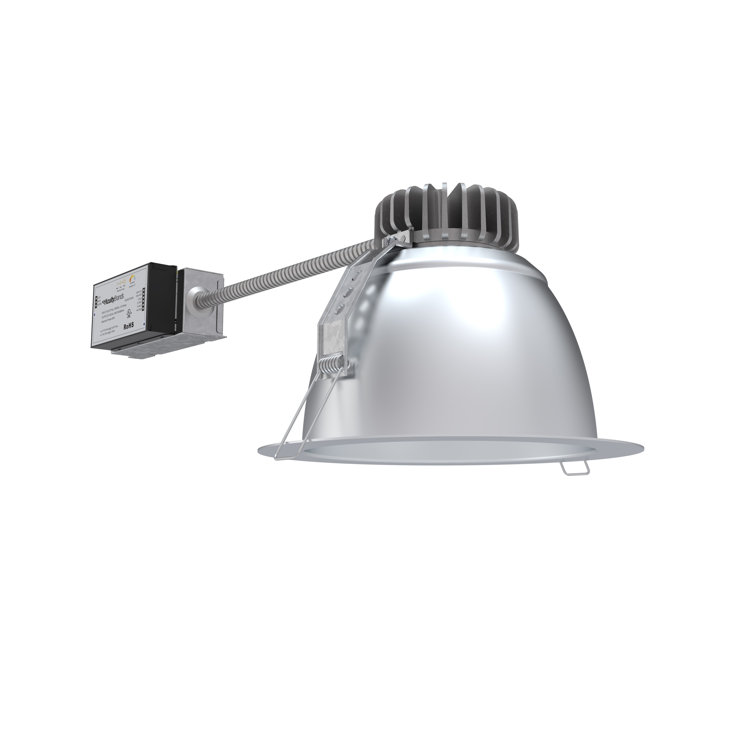 8'' Silver Aluminum Dimmable LED Retrofit Recessed Light
