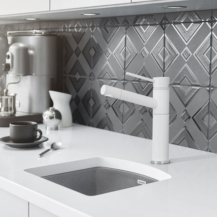 Cinder Gray Granite Composite Drop-In Bar Sink