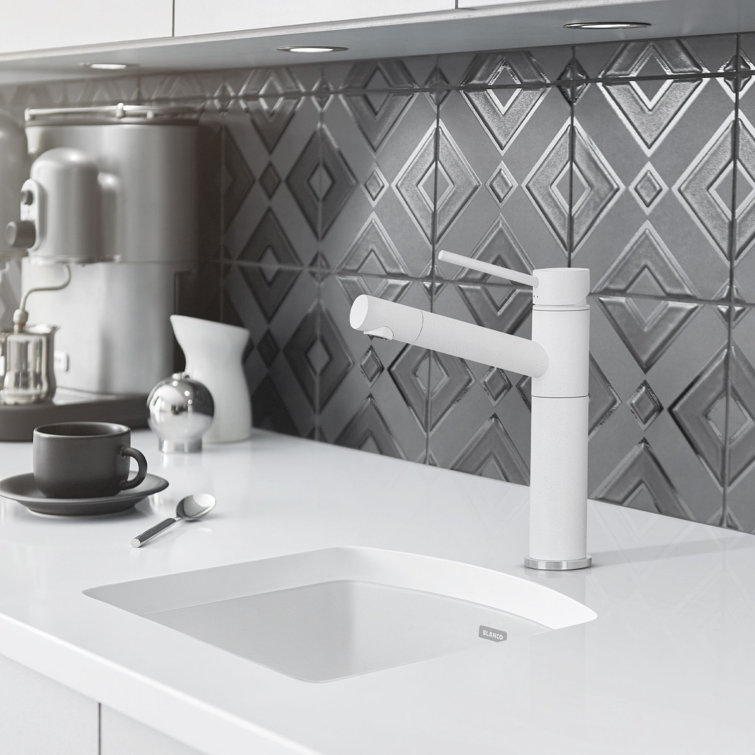 Cinder Gray Granite Composite Drop-In Bar Sink
