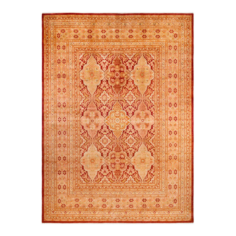Hand-Knotted Multicolor Wool Traditional Area Rug 10' 1" x 14' 3"