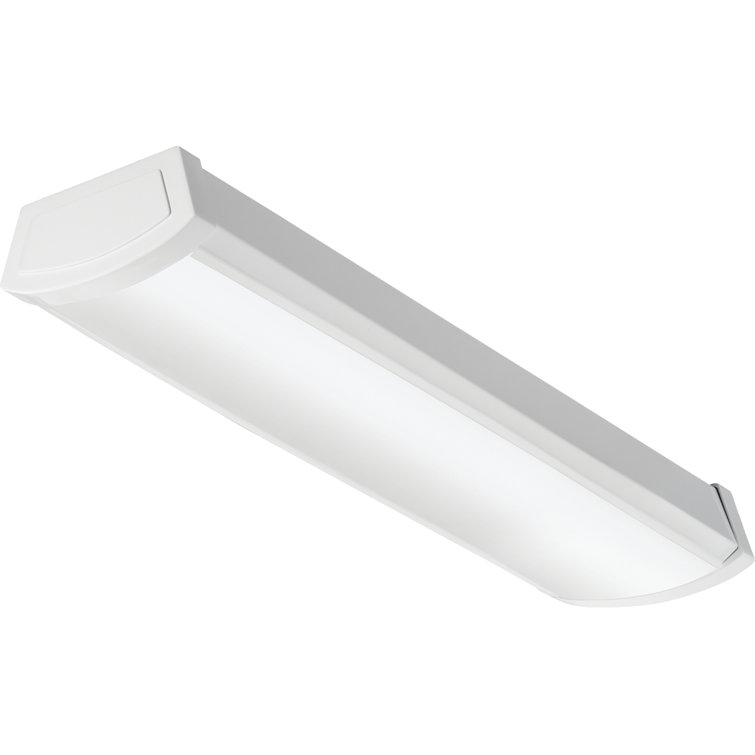 Sleek 24.75" White LED Energy Star Flush Mount for Indoor/Outdoor