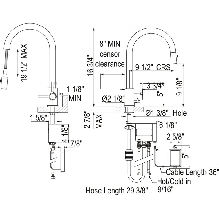 Modern Nickel Pull-Out Spray Kitchen Faucet with Brass Finish