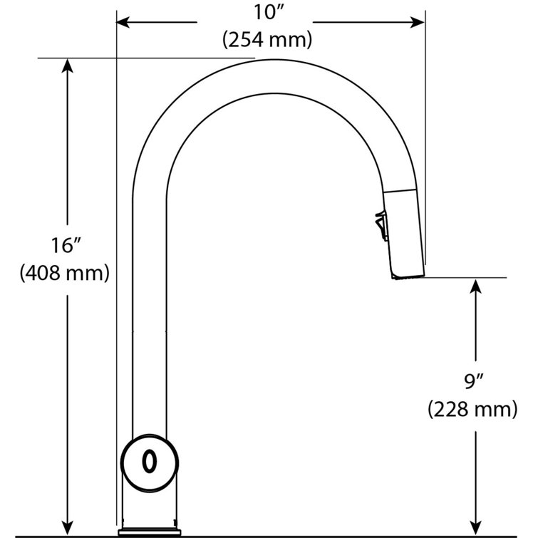 Stainless Steel Modern Pull-Down Kitchen Faucet with Spray