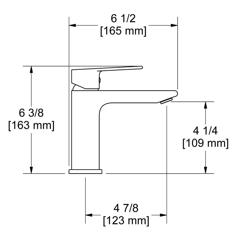 Fresk Single Handle Brushed Nickel Tall Lavatory Faucet