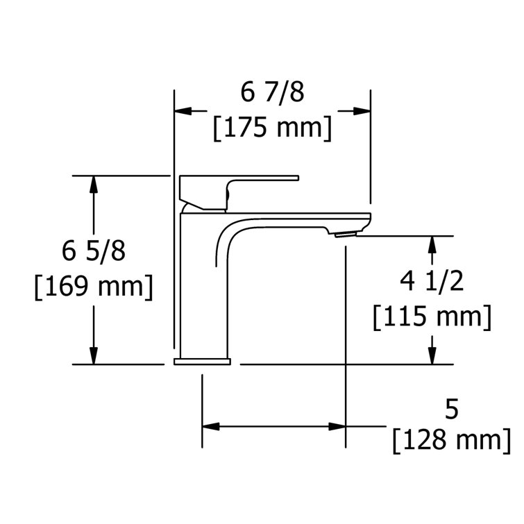Equinox Modern Single Lever Brushed Nickel Lavatory Faucet