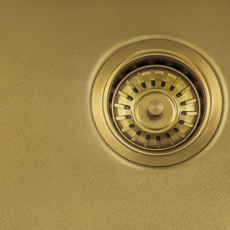 Gold Stainless Steel Double Bowl Farmhouse Sink