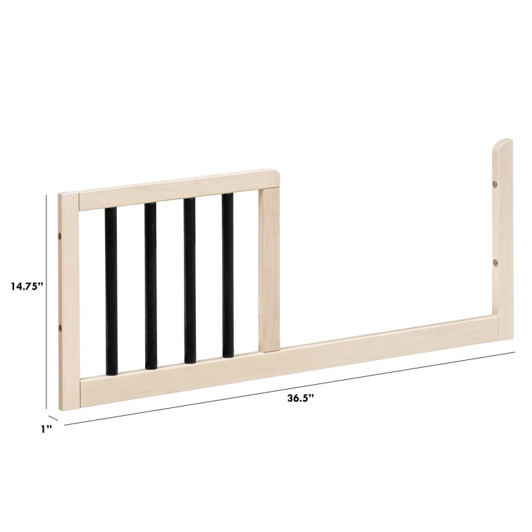 Washed Natural Pine Toddler Bed Conversion Rail