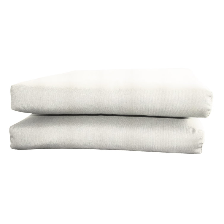 Sunbrella Natural Outdoor Dining Chair Cushions Set of 2