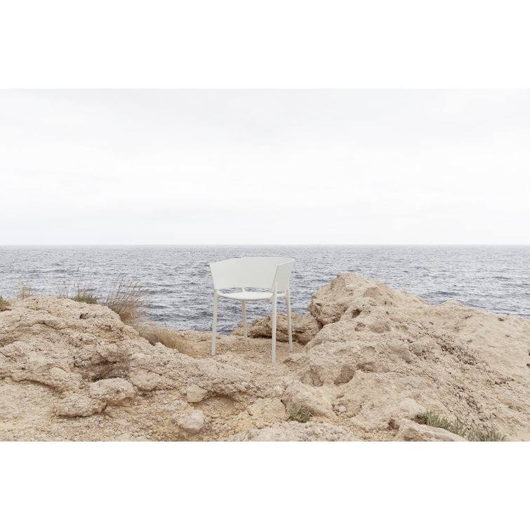 Modern White Matte Polypropylene Dining Chair by Eugeni Quitllet