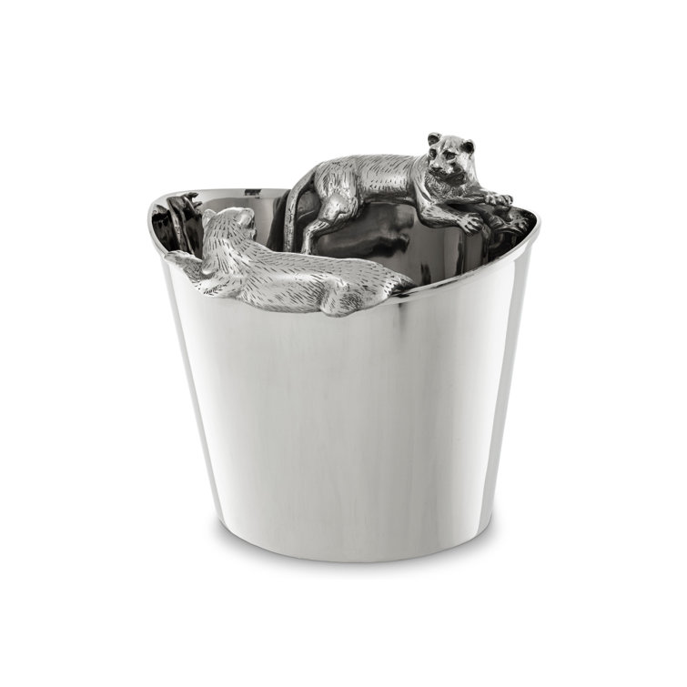 Jordan Nickel Wine Cooler with Puma Figures