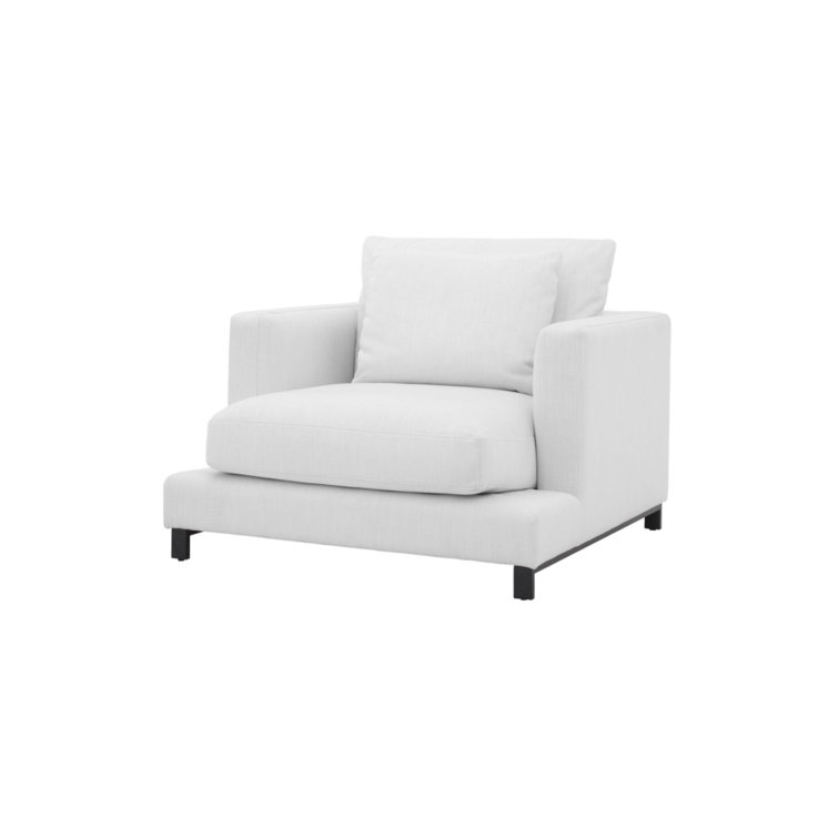 Burbury Avalon White Chic Timeless Upholstered Armchair