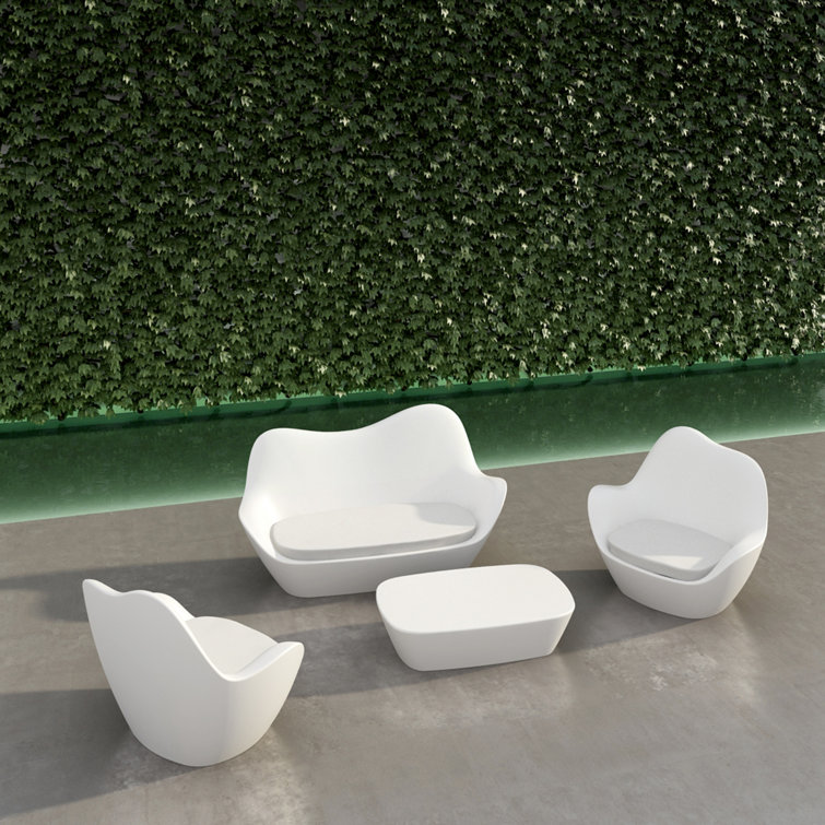 Taupe Matte Polyethylene Sabinas Coffee Table