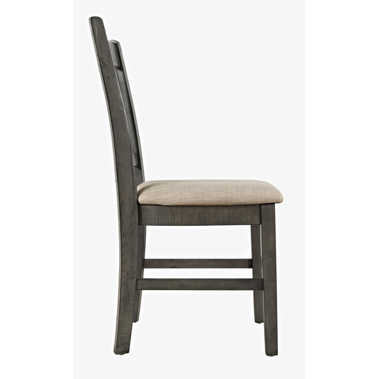 Coastal Cream Acacia Wood Rustic Desk Chair