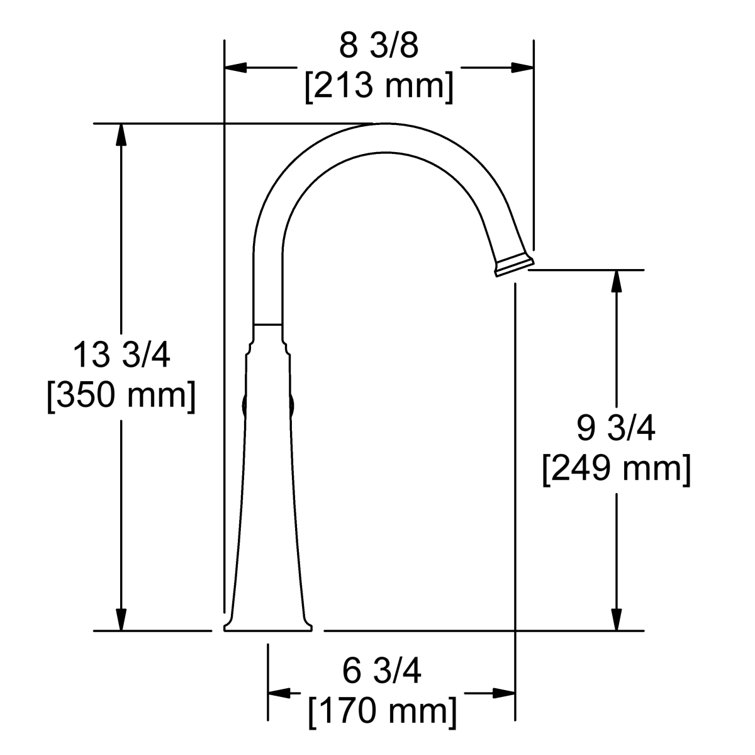 Elegant Brushed Nickel Single Lever Vessel Bathroom Faucet