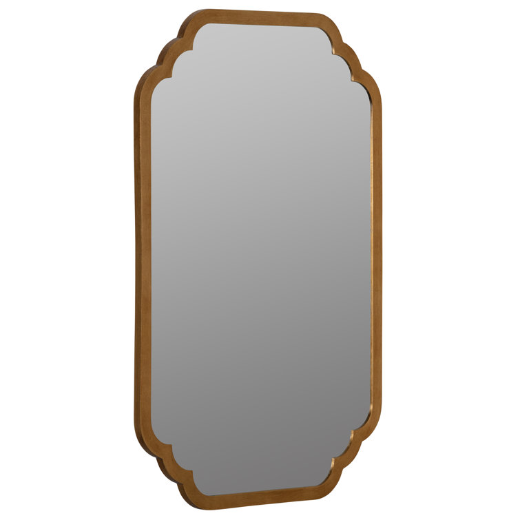 Carol Rectangular Gold Leaf Wall Mirror