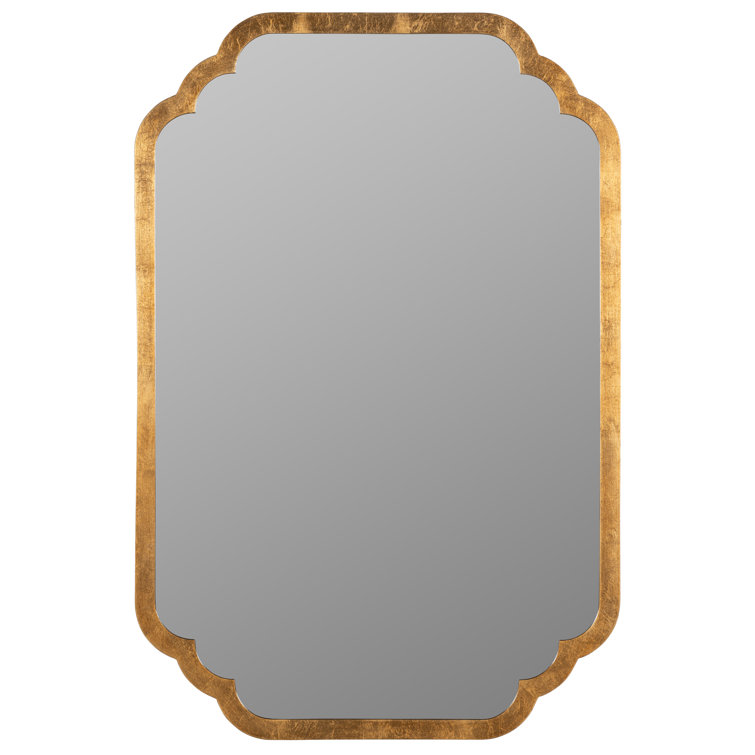 Carol Rectangular Gold Leaf Wall Mirror