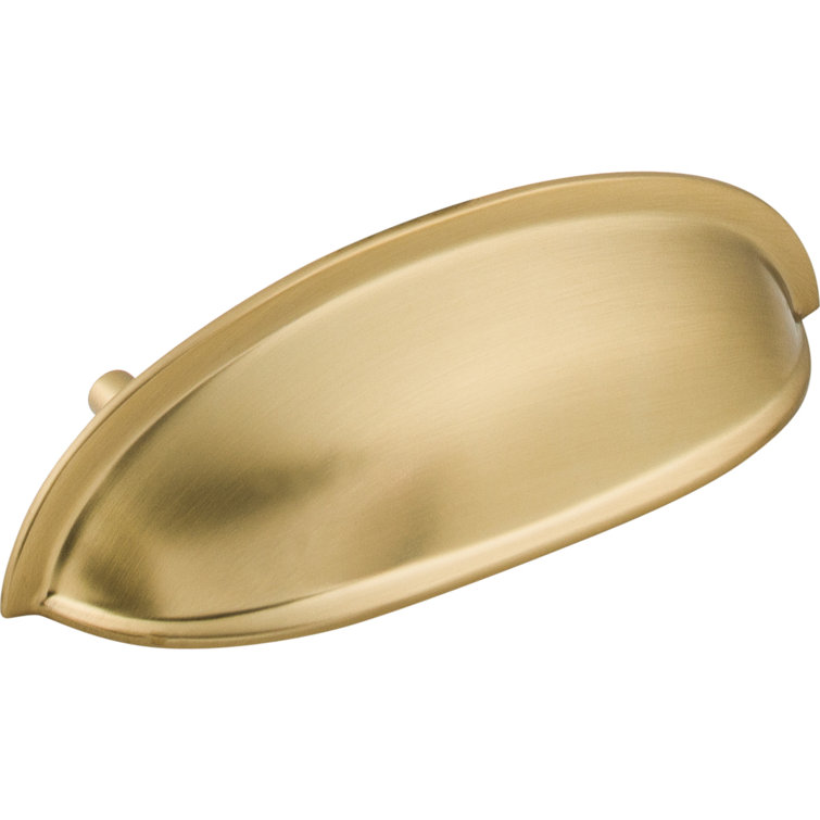 Honey Bronze Traditional Cup Pull with Mounting Hardware