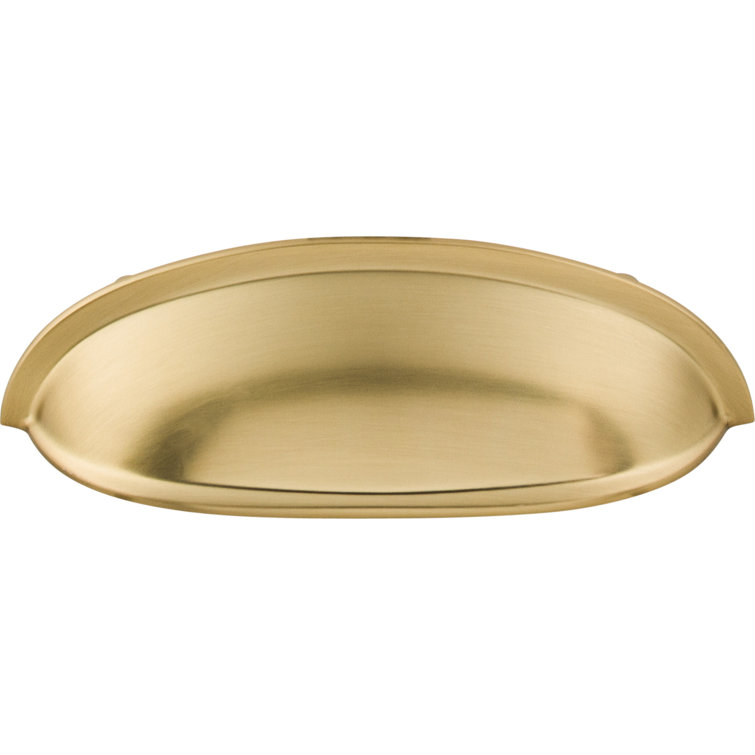 Honey Bronze Traditional Cup Pull with Mounting Hardware