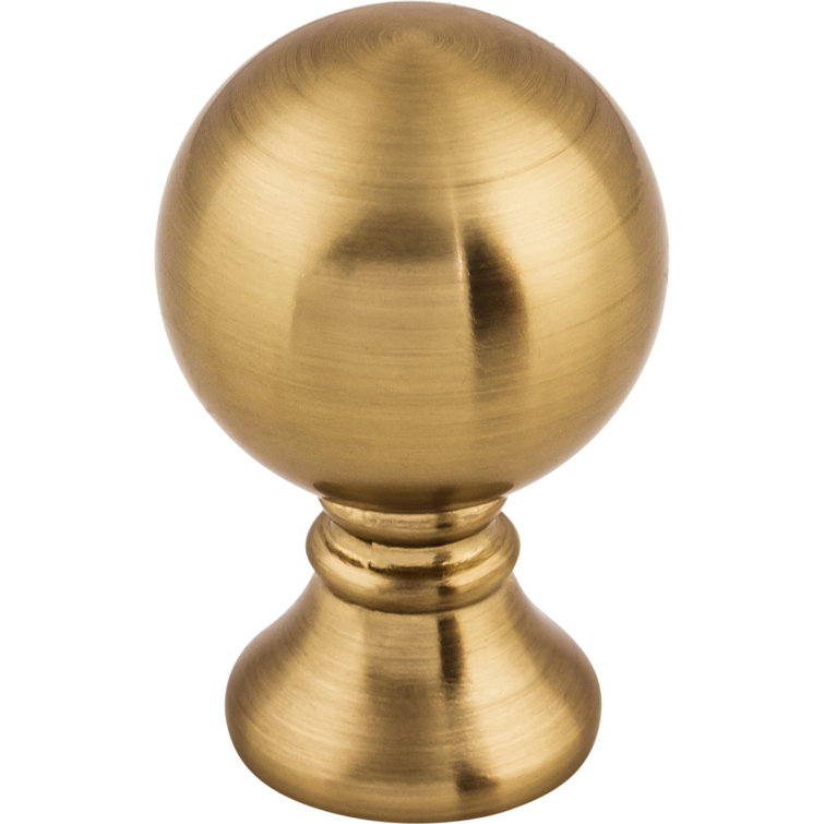 Honey Bronze Round Traditional Cabinet Knob with Mounting Hardware