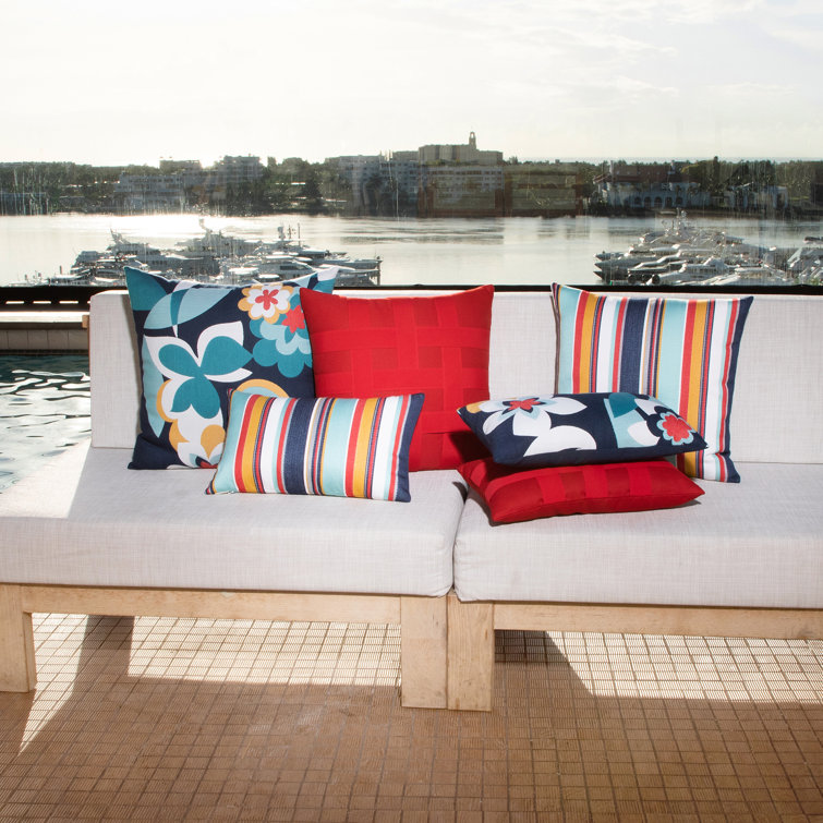 Sicily Stripe Sunbrella Square Indoor/Outdoor Pillow
