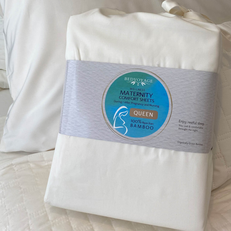 Ivory Organic Bamboo Deep Pocket King Sheet Set