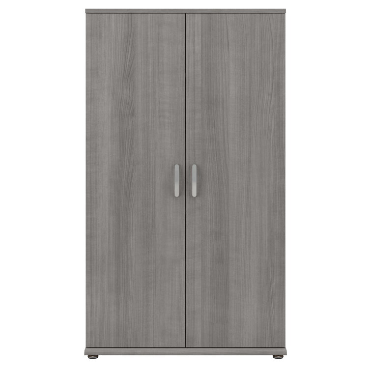 Platinum Gray Tall Office Storage Cabinet with Adjustable Shelving