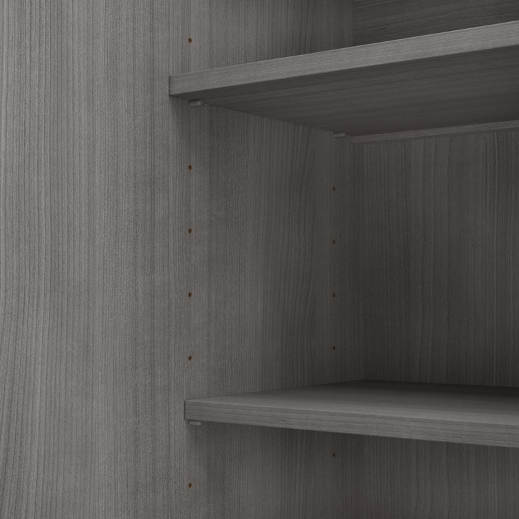 Platinum Gray Tall Office Storage Cabinet with Adjustable Shelving