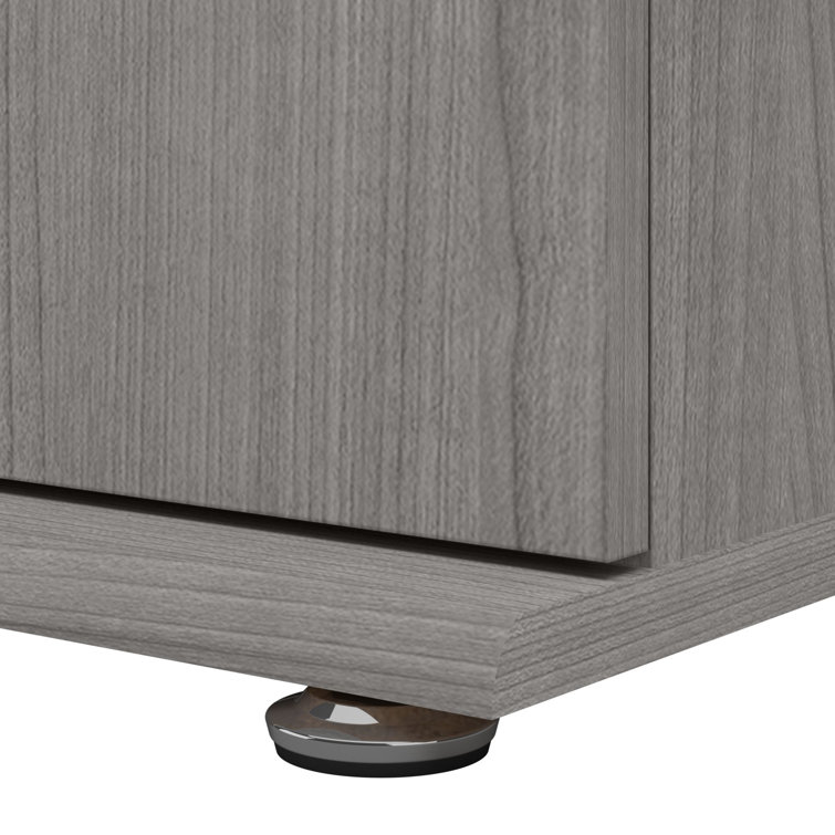 Platinum Gray Tall Office Storage Cabinet with Adjustable Shelving