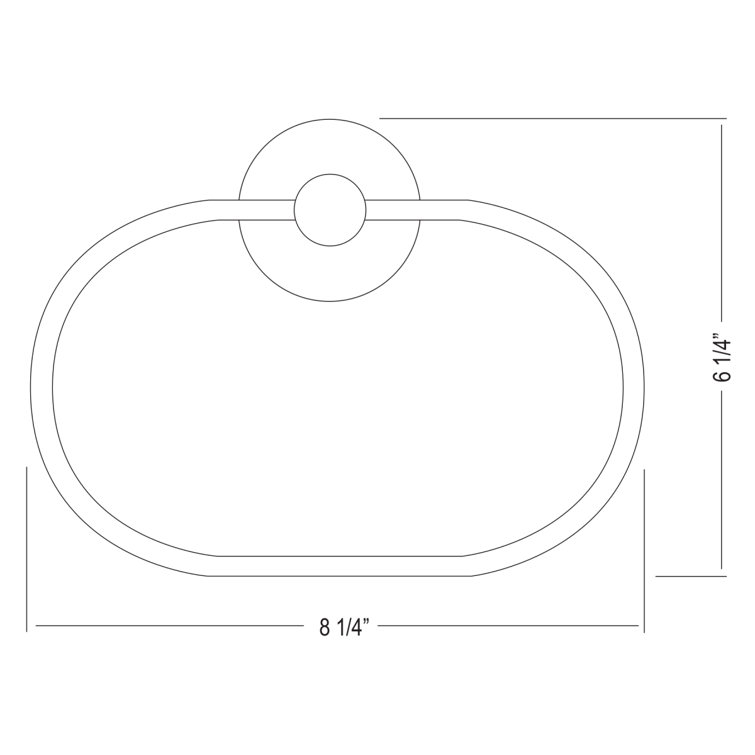Polished Nickel Traditional Wall Mounted Towel Ring