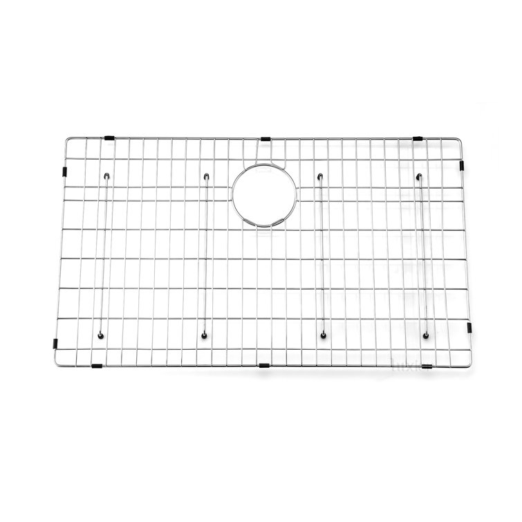 28" x 17" Stainless Steel Sink Grid with Rubber Feet