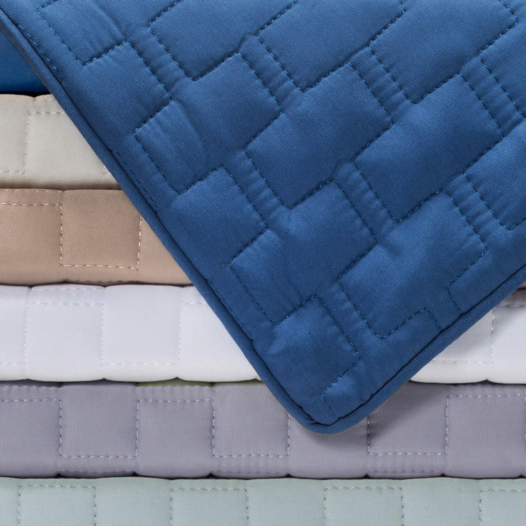 Luxurious Hypoallergenic White Bamboo Quilted Euro Sham