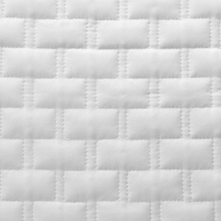 Luxurious Hypoallergenic White Bamboo Quilted Euro Sham