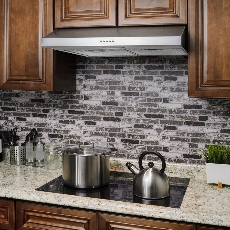 24" Stainless Steel Convertible Under Cabinet Range Hood with Charcoal Filters