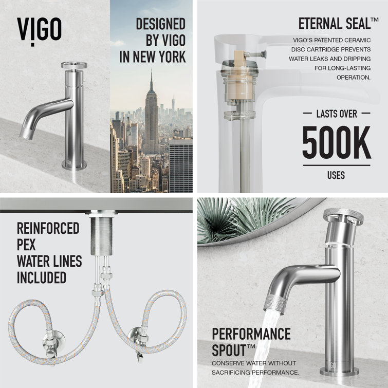 Cass Modern Aerodynamic Single-Hole Bathroom Faucet in Brushed Nickel