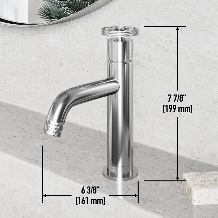 Cass Chrome 8" Single Handle Bathroom Faucet