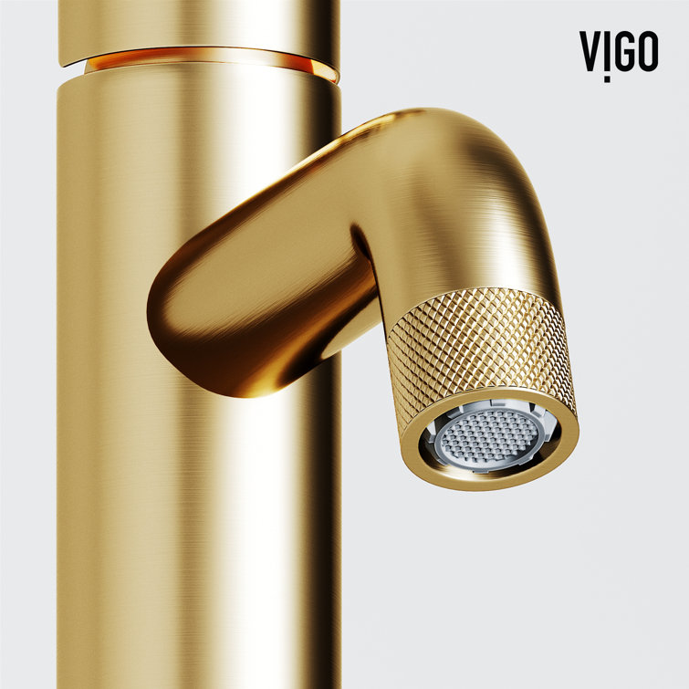 Cass 8" Matte Brushed Gold Single Handle Bathroom Faucet