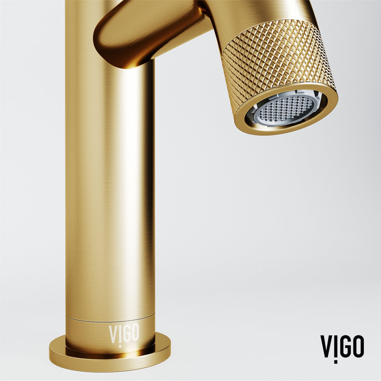 Cass 8" Matte Brushed Gold Single Handle Bathroom Faucet