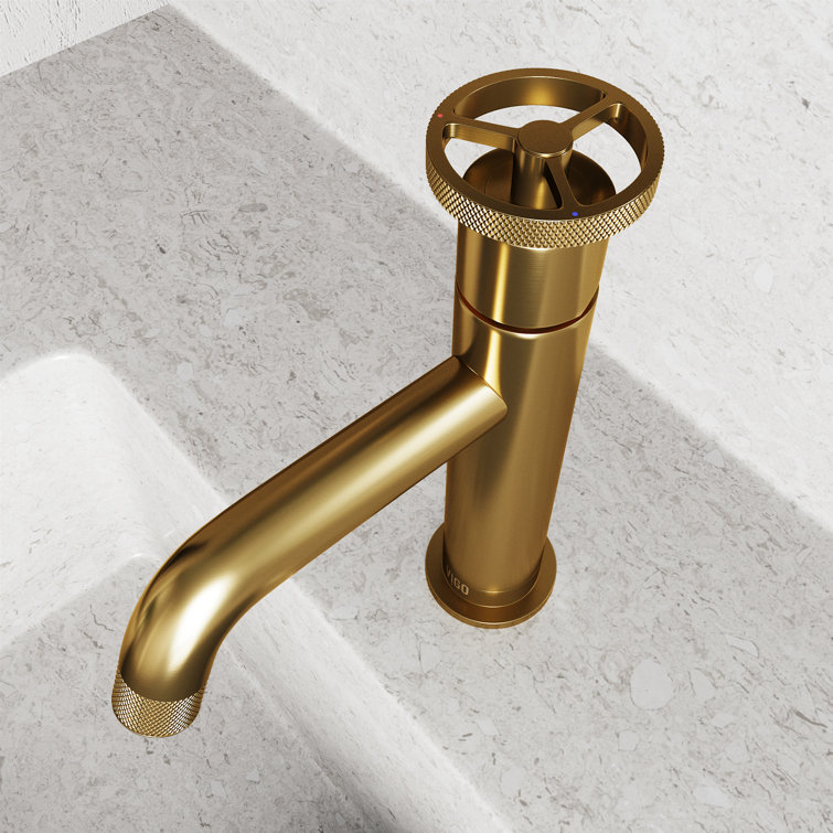 Cass 8" Matte Brushed Gold Single Handle Bathroom Faucet