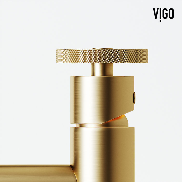 Cass 8" Matte Brushed Gold Single Handle Bathroom Faucet