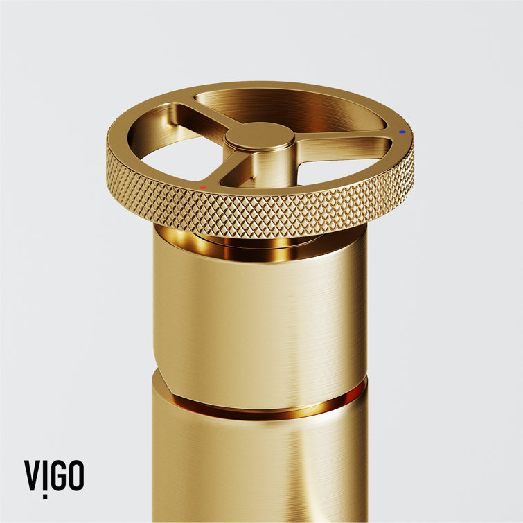 Cass 8" Matte Brushed Gold Single Handle Bathroom Faucet