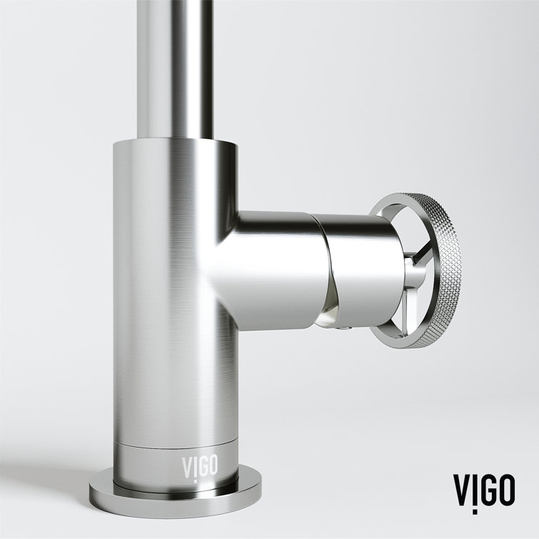 Cass 9" Brushed Nickel Single Handle Bathroom Faucet
