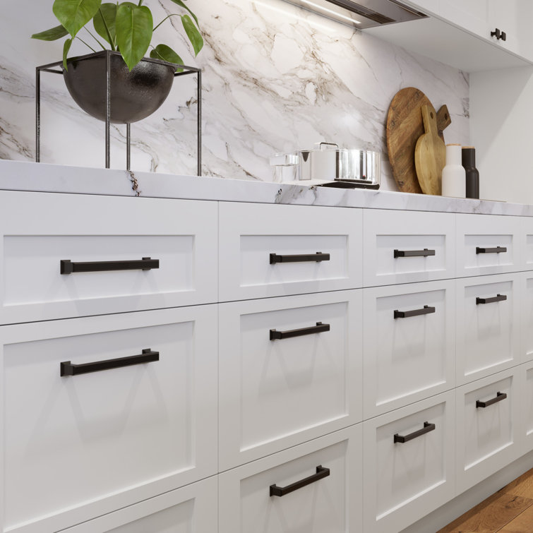 Brushed Nickel 8 3/8" Transitional Bar Pull Handle