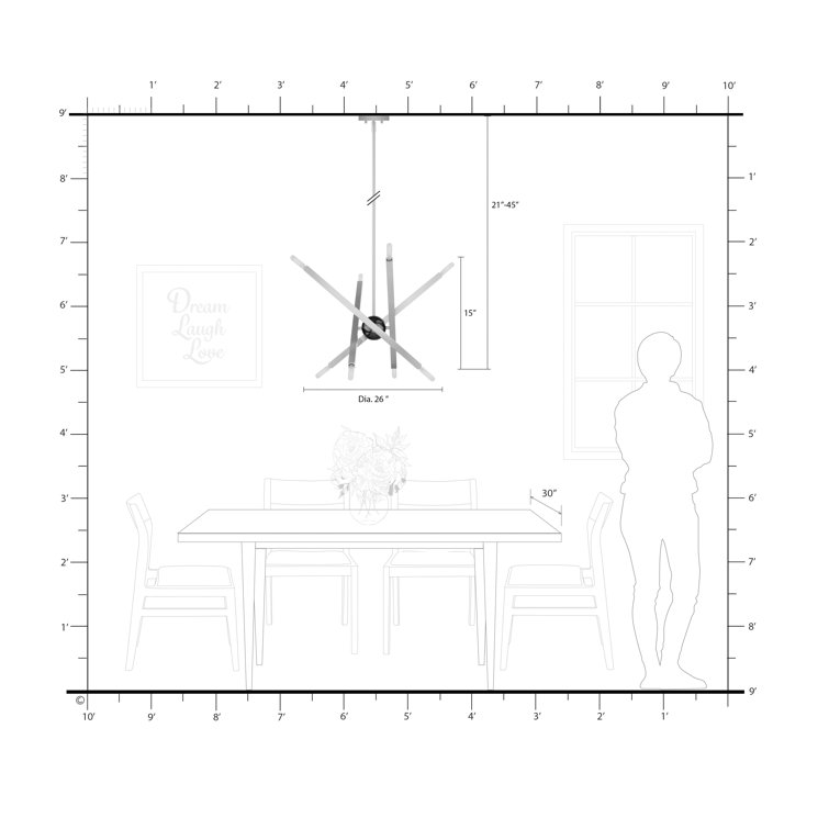 Antique Brass 8-Light Sputnik-Inspired Chandelier