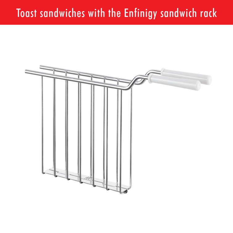 Silver Stainless Steel 4-Slice Digital Toaster with Wide Slots