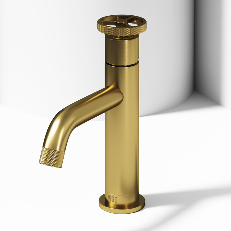 Cass 8" Matte Brushed Gold Single Handle Bathroom Faucet