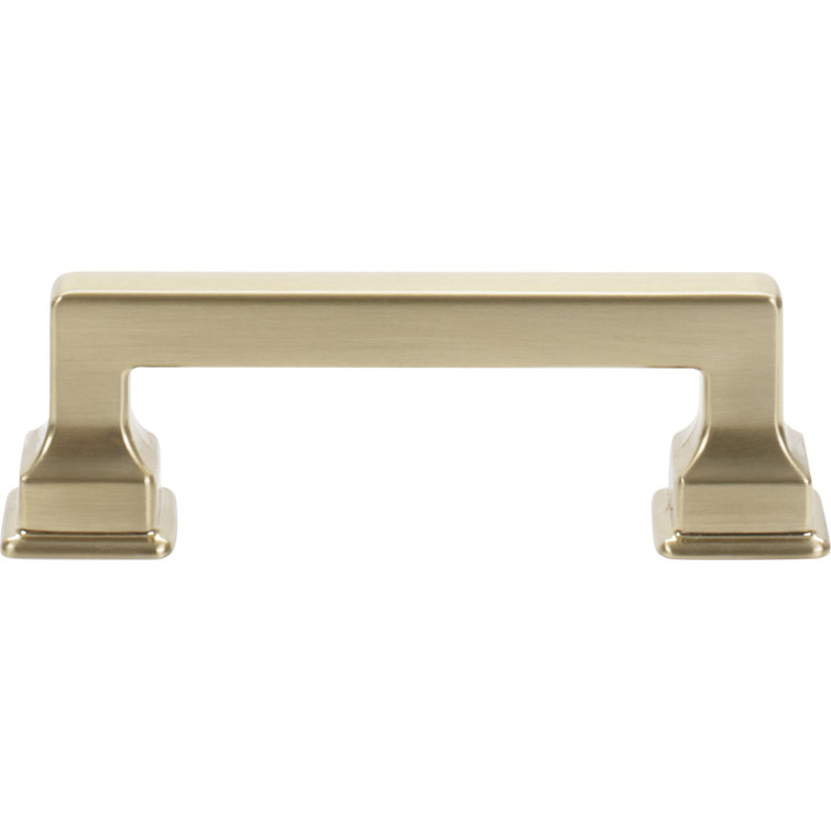 Erika Warm Brass Transitional Handle with Mounting Hardware