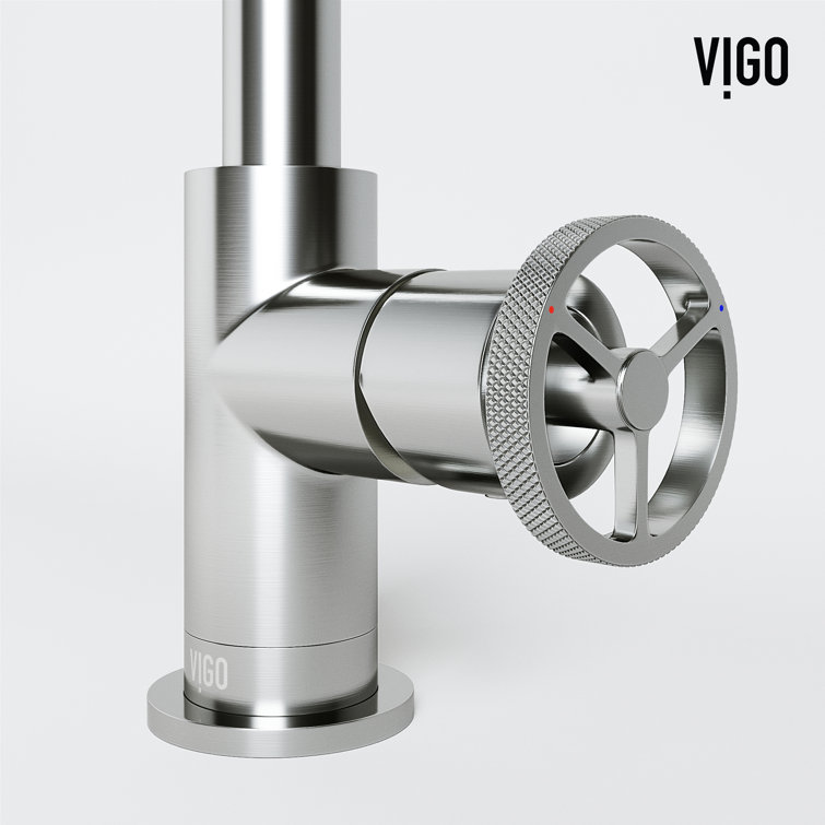 Cass 9" Brushed Nickel Single Handle Bathroom Faucet