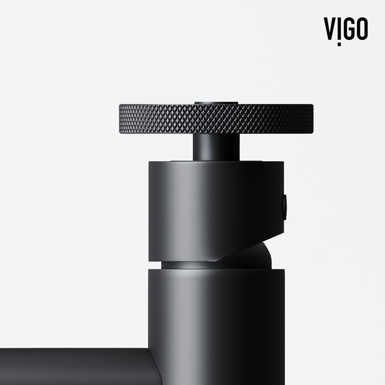 Matte Black Brass Single Handle Bathroom Faucet