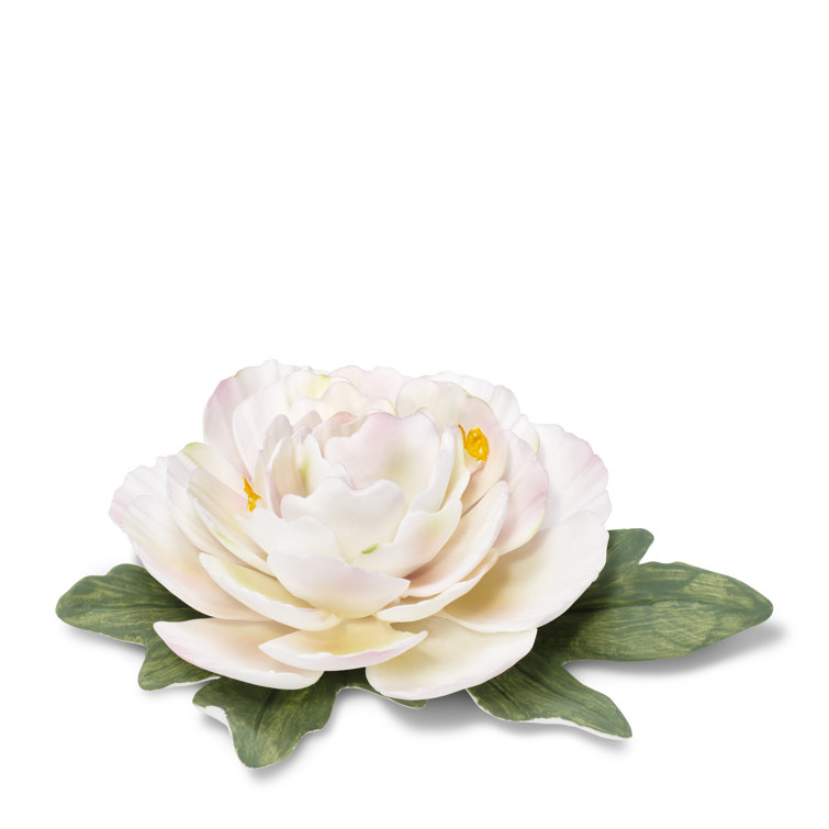 White Porcelain Flower Accent Object