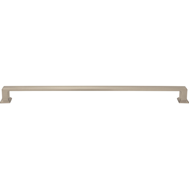 Brushed Nickel 12" Transitional Bar Pull Handle with Mounting Hardware
